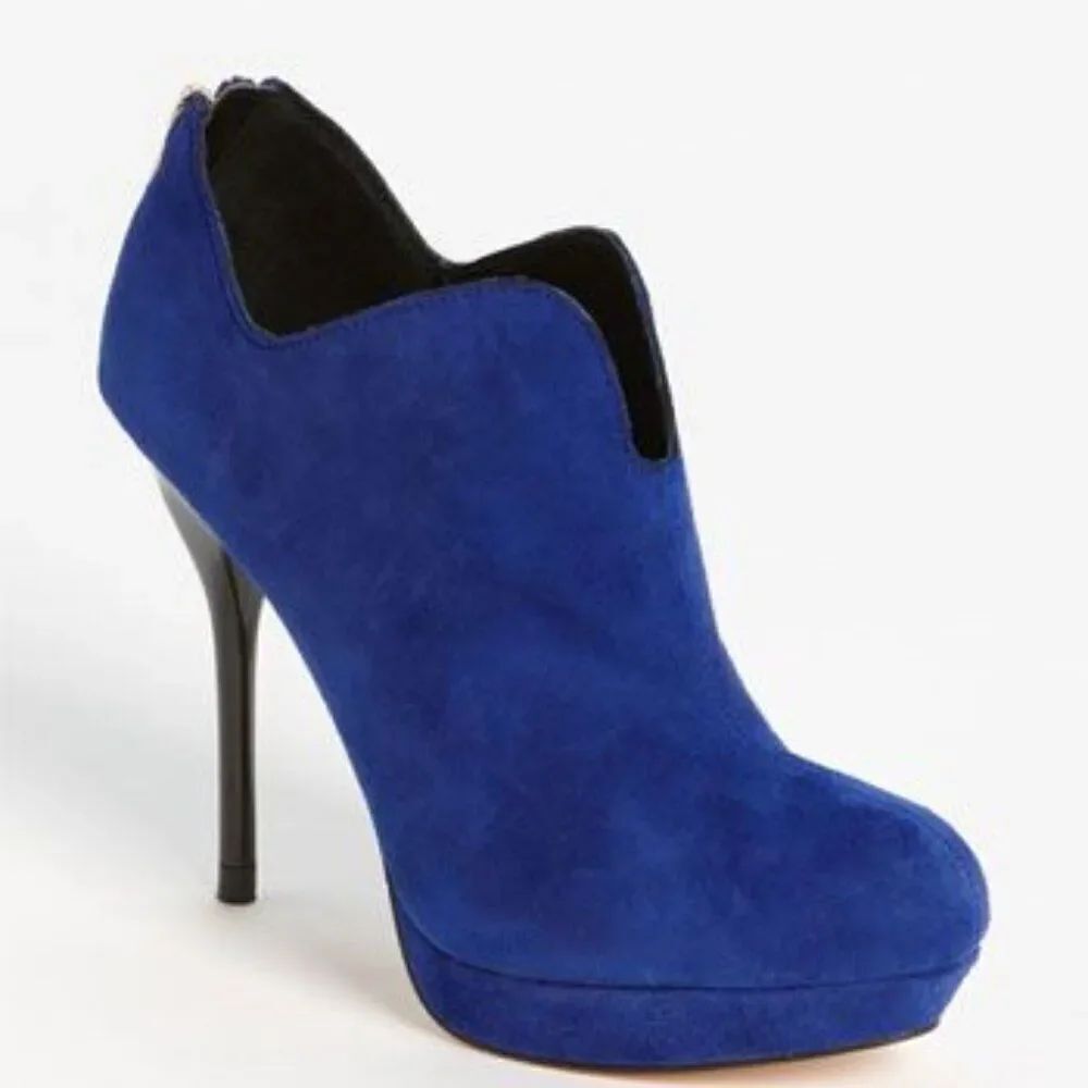 DV by Dolce Vita Blue Suede Booties